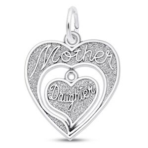 Jared Mother / Daughter Charm Sterling Silver 925